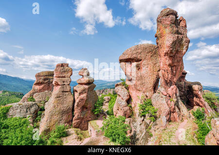 Des formations rocheuses, Belogradchik, Bulgarie Banque D'Images