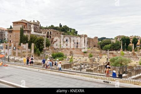 Ruines du Forum Romain, Rome. Banque D'Images