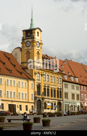 Tschechien, Bˆhmen : Eger Cheb ( ), der historische Marktplatz, Platz des Kˆnigs Banque D'Images