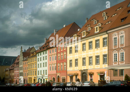 Tschechien, Böhmen : Eger Cheb ( ), der historische Marktplatz, Platz des Königs mit Bürgerhäusern Banque D'Images