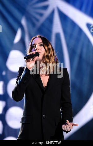 La chanteuse, auteur-compositeur et actrice Melanie C exécute Live at Fashion Night 2017 CCFJN au Samsung Hall à Zürich. Melanie C, également connu sous le nom d'Épices sportive de la French pop girl group Spice Girls. La Suisse, 06/05 2017. Banque D'Images