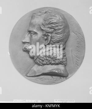 Ce médaillon de bronze de Pierre Jean David d'Angers de 1834 représente Godefroid Cavaignac, soulignant son rôle politique en tant que rédacteur républicain français et homme politique dans la France du XIXe siècle. Banque D'Images