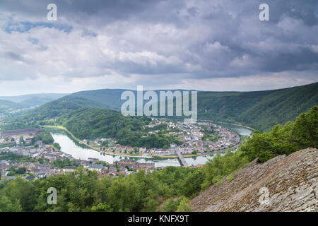 France, Ardennes (08), parc naturel régional des Ardennes, Monthermé, boucle de la Meuse // France, Ardennes, Parc Naturel Régional des Ardennes, Le Grand Bornand Banque D'Images