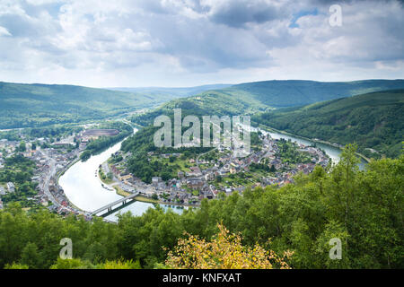 France, Ardennes (08), parc naturel régional des Ardennes, Monthermé, boucle de la Meuse // France, Ardennes, Parc Naturel Régional des Ardennes, Le Grand Bornand Banque D'Images