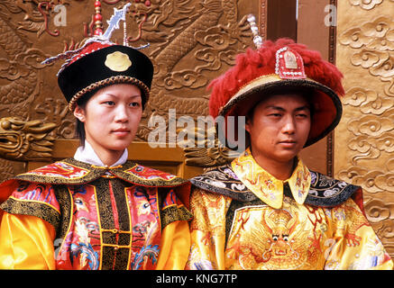 Chine Silk Way en vêtements traditionnels de Beijing Banque D'Images
