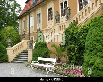 Château Štiřín, La Bohême centrale, région, République tchèque / barokni zamek Stirin, Stredocesky kraj, Ceska Republika Banque D'Images