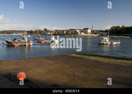 Bénodet, Finistère, Bretagne ; rivière Odet ; France Banque D'Images