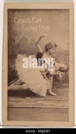 Numéro de carte 115, Ettlinger (deux ballerines), de la série Actors and Actresses (N145-1) émis par Duke Sons & Co. Pour promouvoir Cross Cut cigarettes Éditeur : émis par W. Duke, Sons & Co., New York et Durham, N.C., Banque D'Images