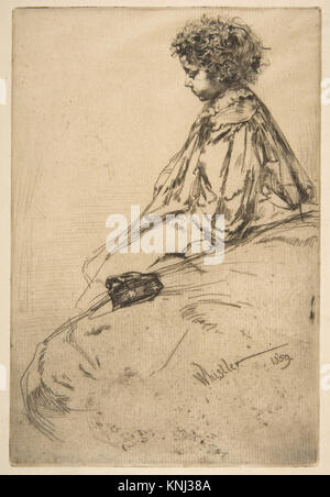 Imprimé Bibi Lalouette par le peintre et graveur américain James McNeill Whistler (1834-1904), 1859 Banque D'Images