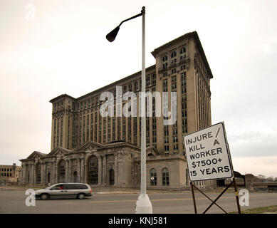 La gare de Detroit, travaux à venir Banque D'Images