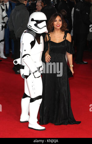 Londres, Royaume-Uni. Dec 12, 2017. Myleene Klass, Star Wars : Le dernier Jedi - première européenne, le Royal Albert Hall, Londres, Royaume-Uni. Dec 12, 2017. Photo par Richard Goldschmidt : Riche de crédit Gold/Alamy Live News Banque D'Images