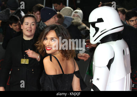 Londres, Royaume-Uni. Dec 12, 2017. Myleene Klass, Star Wars : Le dernier Jedi - première européenne, le Royal Albert Hall, Londres, Royaume-Uni. Dec 12, 2017. Photo par Richard Goldschmidt : Riche de crédit Gold/Alamy Live News Banque D'Images