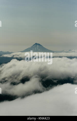 Volcan. La péninsule du Kamtchatka. La Sibérie. La Russie Banque D'Images