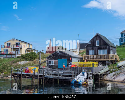 Port, Peggy's Cove, en Nouvelle-Écosse, Canada. Banque D'Images