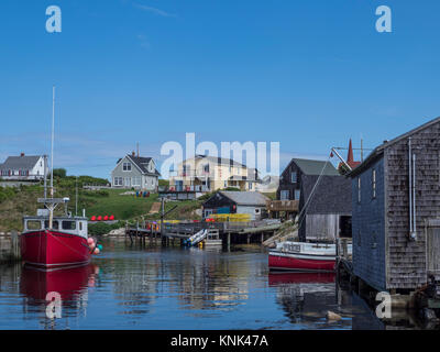 Port, Peggy's Cove, en Nouvelle-Écosse, Canada. Banque D'Images