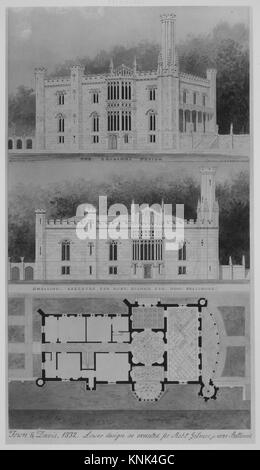 Glen Ellen pour Robert Gilmor, Towson, Maryland (perspective, l'altitude, et le plan) rencontré MM6349 388434 Banque D'Images