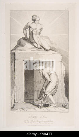 La porte de la mort, de la tombe, un poème de Robert Blair. Artiste: Luigi Schiavonetti, (Italien, Bassano del Grappa 1765-1810 Londres) Banque D'Images