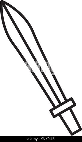 Épée arme antique Illustration de Vecteur