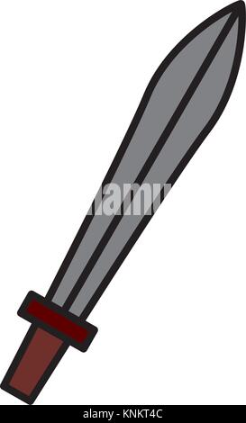 Épée arme antique Illustration de Vecteur