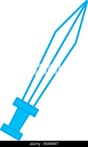Épée arme antique Illustration de Vecteur