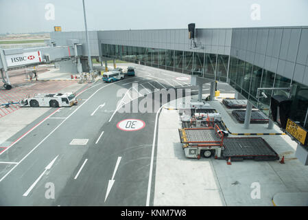 L'aéroport de Singapour Changi Terminal 4 à l'ouverture Banque D'Images