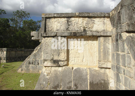 Chichén Itzá, plate-forme de l'Jaguars, Mexique Banque D'Images