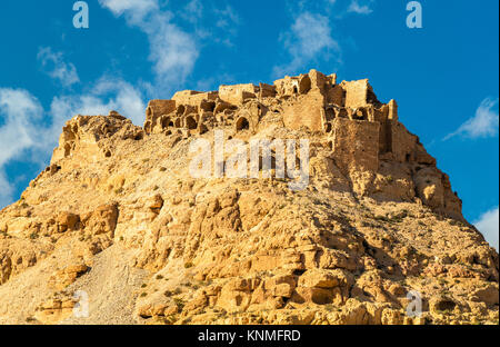 Vue sur Doiret, une colline-situé à village berbère dans le sud de la Tunisie Banque D'Images