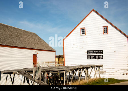 Bonavista, Terre-Neuve, Canada - le 2 novembre 2017 : l'extérieur de l'Établissement Ryan James National Park, Bonavista, Terre-Neuve, Canada. Banque D'Images