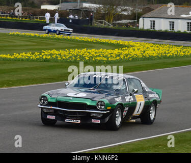 Nigel Garrett, Chevrolet Camaro Z28, Gerry Marshall Trophy, Goodwood 73e mm mars 2015. 73e, 73e réunion, les membres Chris McEvoy, CJM Photography, cl Banque D'Images