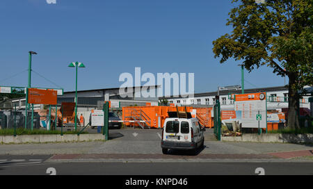 Cour de recyclage BSR, Tempelhofer façon, la beauté, cour du temple montagne montagne nice, Berlin, Allemagne, BSR, Recyclinghof Tempelhofer Weg, Schoeneberg, Banque D'Images