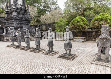 Tombeau de Khai Dinh empereur à Hue, Vietnam. Site du patrimoine mondial de l'UNESCO. Hue, Vietnam Banque D'Images