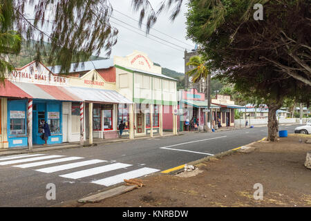 Levuka, Main Street, Ovalau, Site du patrimoine mondial, des Îles Fidji Banque D'Images