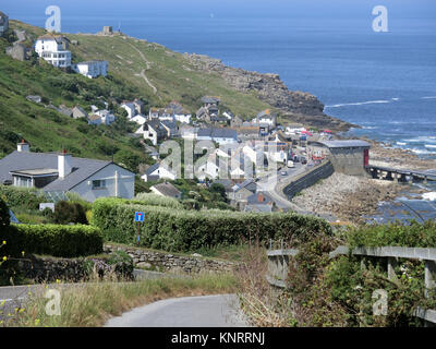 Sennen Cove Village, West Cornwall, England, UK en Juin Banque D'Images