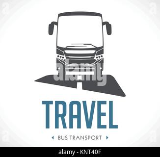 Transport bus - logo illustration stock Illustration de Vecteur