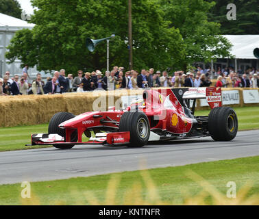 Kimi Raikkonen, Pedro de la Rosa, Ferrari F2007, Goodwood Festival of Speed, en 2014, en 2014, Christian Jacq, voitures, Festival of Speed, Goodwood, Goodwood FoS, G Banque D'Images