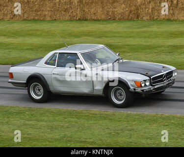 Roland Asch, Mercedes-Benz 500SL Rallye, Goodwood Festival of Speed, en 2014, en 2014, Christian Jacq, voitures, voitures classiques, voitures, célèbre Festival of Speed, Goodw Banque D'Images