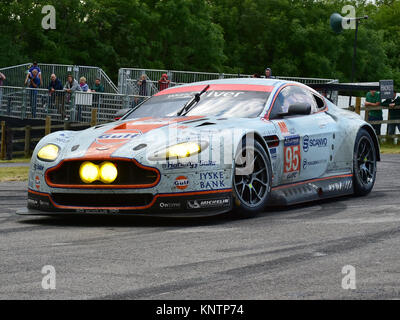 Aston Martin V12 Vantage GT3, Goodwood Festival of Speed, en 2014, en 2014, Christian Jacq, voitures, voitures classiques, voitures exotiques, célèbre Festival de voitures, vitesse, Bon Banque D'Images