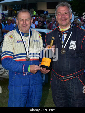 Dave Watkins, Bill Gwynne, Ford Escort Twin Cam, YVW 591 F, Goodwood Festival of Speed, en 2014, en 2014, Christian Jacq, lauréats, voitures, Championnat, Fest Banque D'Images