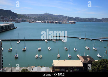 Une marina à Port Lambton Wellington New Zealand North Island Banque D'Images