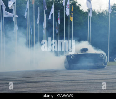 Ken Block, Ford Mustang, Hoonigan, Goodwood FoS 2015, 2015, Classic, animation, intrépide, Festival of Speed, Flat Out, FoS, Goodwood, Goodwood FoS Banque D'Images