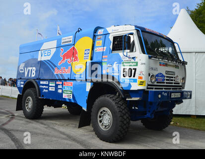 Kamaz camions T4, Dakar, Goodwood FoS 2015, 2015, Classic, camion Dakar, animation, intrépide, Festival of Speed, Flat Out, FoS, Goodwood, Goodwood Fo Banque D'Images