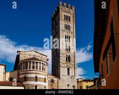 Basilique San Frediano Lucca, Italie Banque D'Images