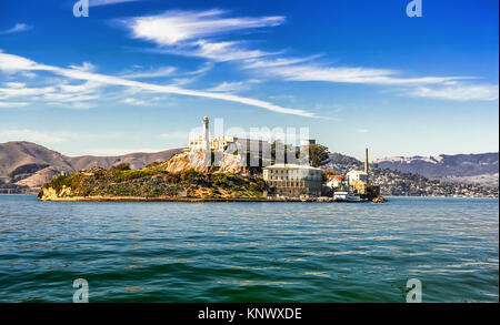 L'île d'Alcatraz à San Francisco Banque D'Images