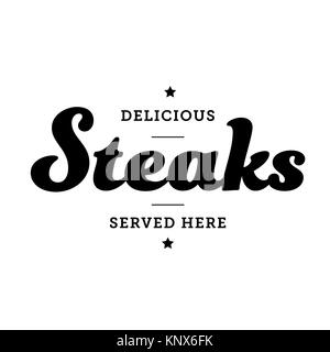Des steaks vintage sign stamp Illustration de Vecteur