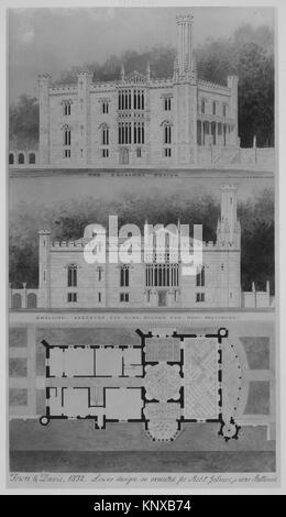 Glen Ellen pour Robert Gilmor, Towson, Maryland (perspective, l'altitude, et le plan) rencontré MM6349 388434 Banque D'Images