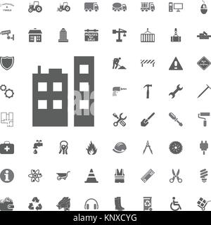 L'icône de construction. La construction et les outils vector icons set. Illustration de Vecteur