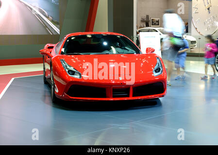 Dubaï, Émirats arabes unis - 17 novembre : la Ferrari 488 GTB sportscar est sur Dubai Motor Show 2017 le 17 novembre, 2017 Banque D'Images