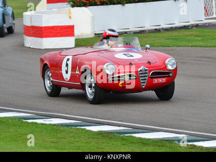 Marco Cagjani, Alfa Romeo Giulietta Spider Sebring, Fordwater Trophy, Goodwood Revival 2013 Banque D'Images