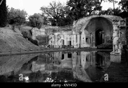 La Villa d'Hadrien a été construit dans la 2ème ANNONCE de siècle comme une retraite pour l'empereur romain Hadrien Banque D'Images