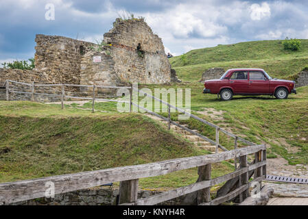 Les ruines dans la forteresse de Khotin, situé dans l'Oblast de Tchernivtsi Ukraine occidentale Banque D'Images